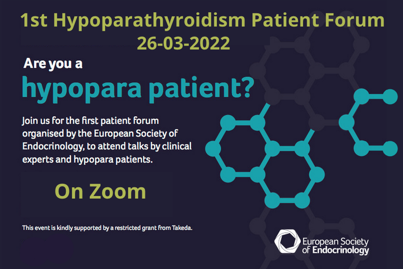 Grafik: Einladung 1st Hypopara Patient Forum